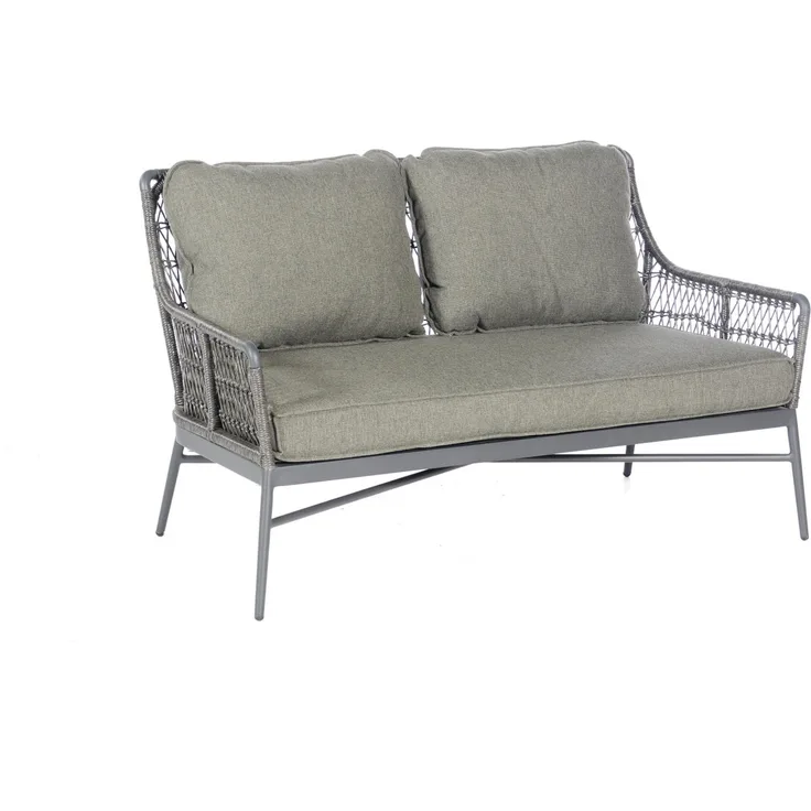 Sonnenpartner Loungesofa Retro Aluminium mit PE-Bespannung light coal Relaxsofa Garten-Sofa