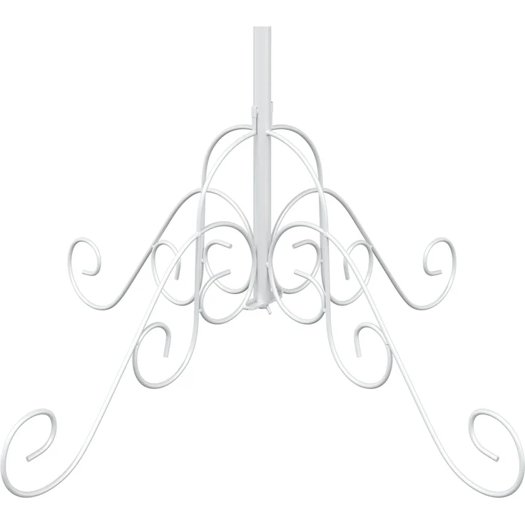 vidaXL Metall Weihnachtsbaum KUOPIO 150 cm Stahl Weiß 42053880 – Bild 5