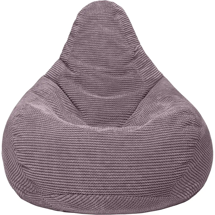Loft 25 Sitzsack mit Hoher Rückenlehne für Erwachsene | Cordstoff, Innenfutter | Ergonomisches Design für Körperunterstützung (Mink, Sitzsack)