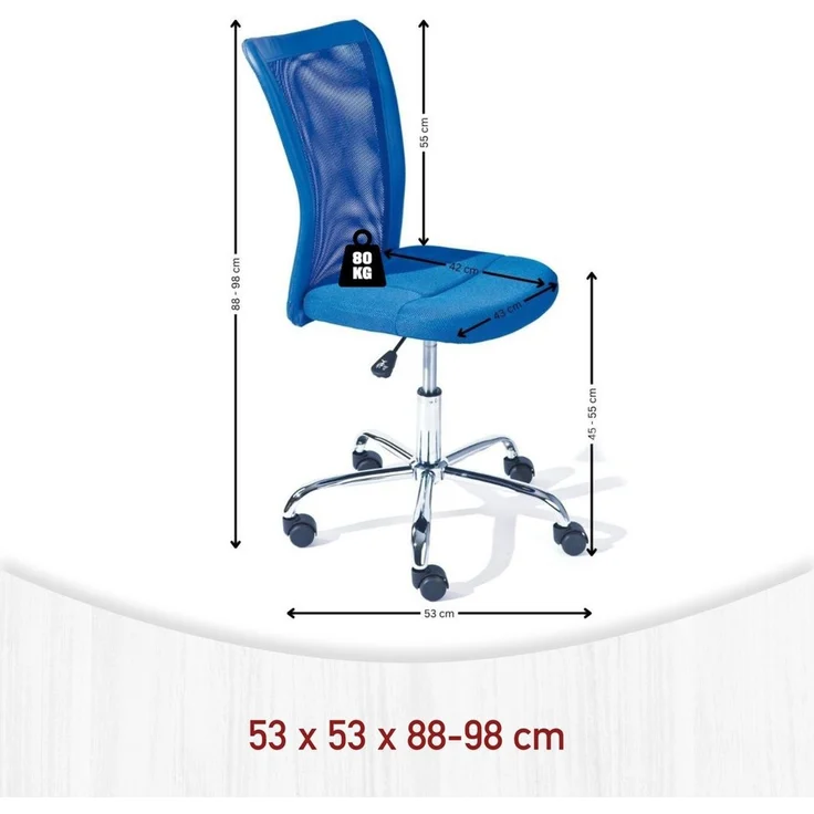 Inter Link Drehstuhl blau – Bild 7