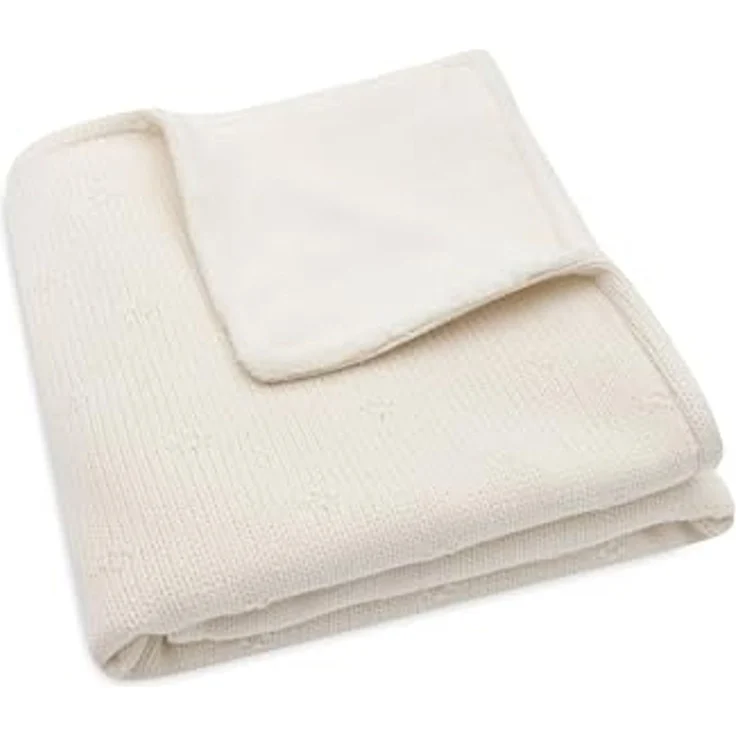 Jollein Cosy Knit Babydecke - 75x100 cm - Ivory/Ve – Bild 4