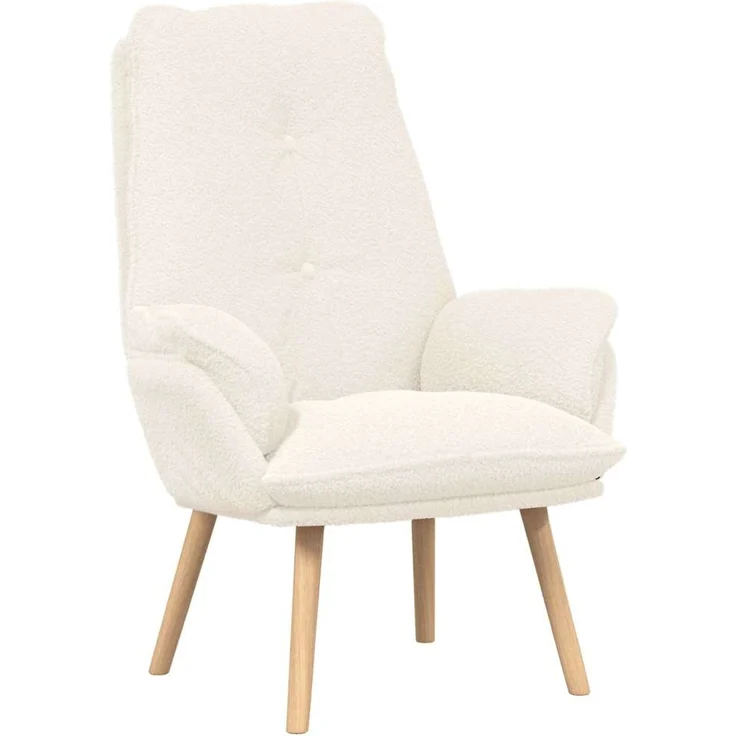 vidaXL Sessel Creme 69 x 74 x 93 cm Sherpa-Stoff 42001845 – Bild 1