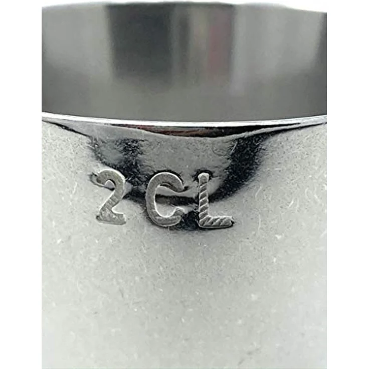 Jigger 2cl 4cl Doppelmessbecher 971 Messbecher Cocktail 20 ml 40 ml Edelstahl Barmaß Dosierer Alkohol Zertifikat Bar – Bild 3