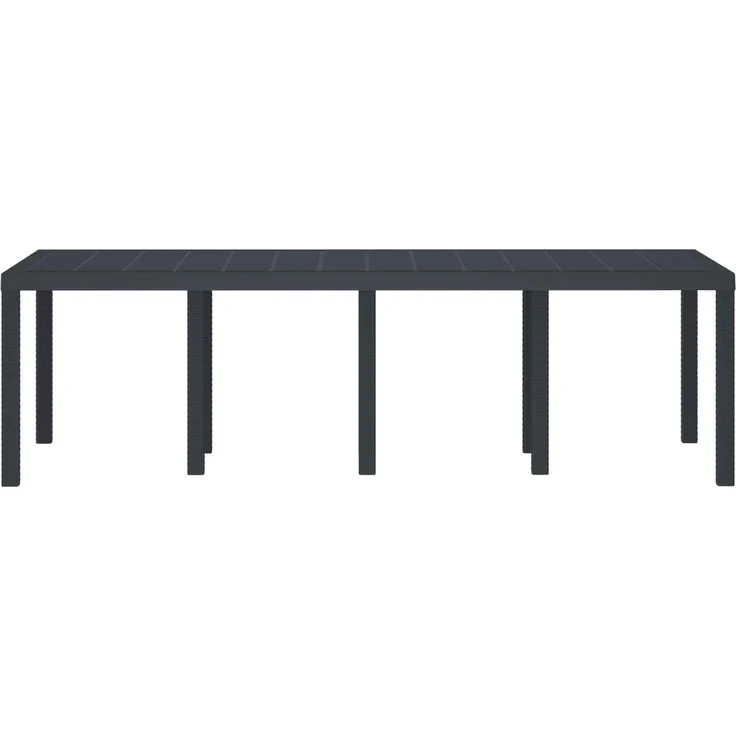 vidaXL Wetterfester Gartentisch Anthrazit 250 x 100 x 73 cm 871692 – Bild 2