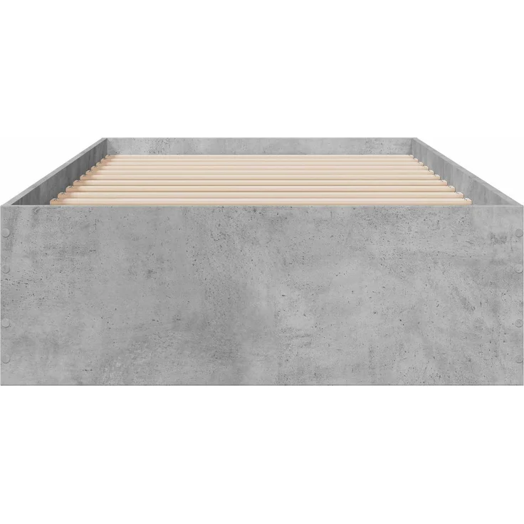 vidaXL Bettrahmen mit Schubladen mit Speicher Betongrau Holzwerkstoff 3429530 – Bild 4