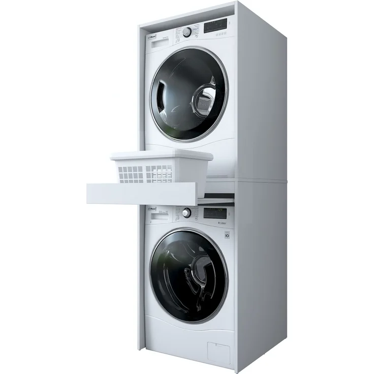 Skye Decor 'KD113 - 5208' Badezimmerschrank, Weiß, 66,6 x 189 x 65 cm – Bild 9