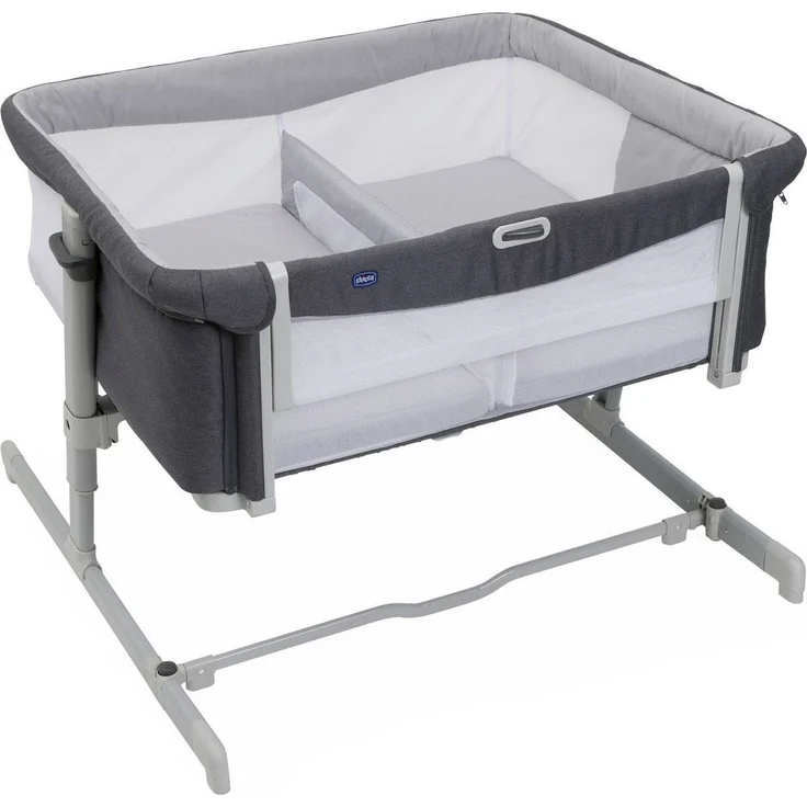 Chicco Beistellbett - Next2Me Twins - Magnet Grey – Bild 2