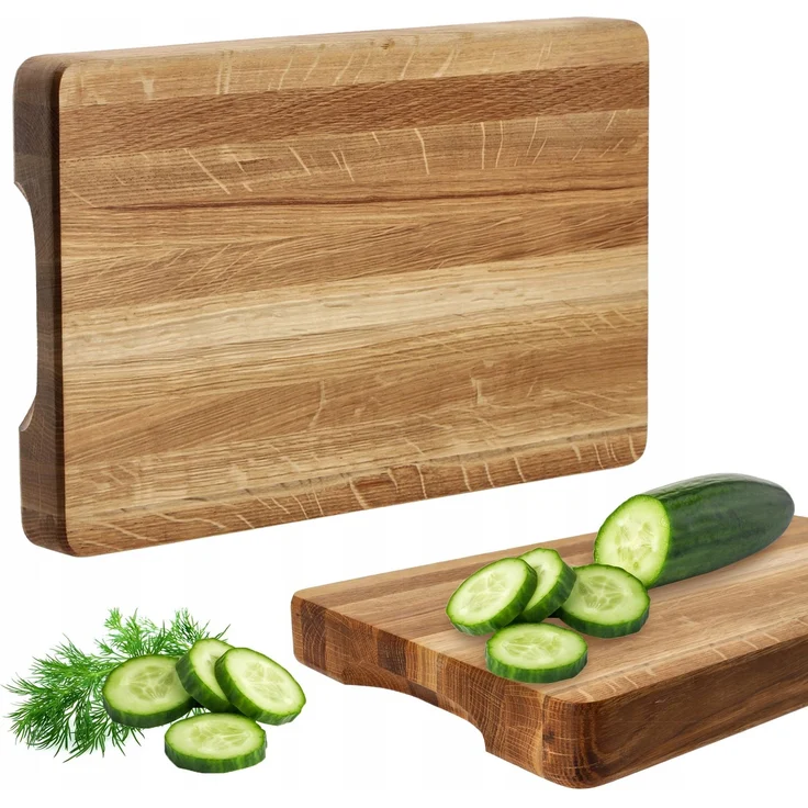 KADAX Schneidebrett 40x25 Holz-Eichenblock groß – Bild 1