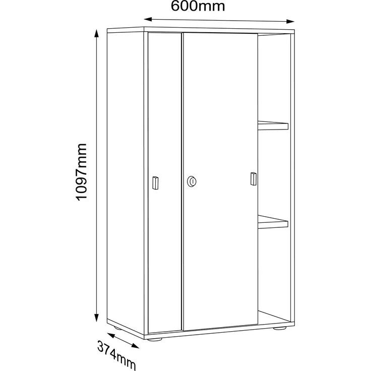 VCM Salia 920737 H. 110 x B. 60 x T. 37 cm – Bild 5