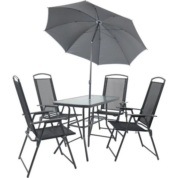 VCM Gartenmöbel-Set 110 918146 Anthrazit H. 70 x B. 110 x T. 55cm – Bild 4