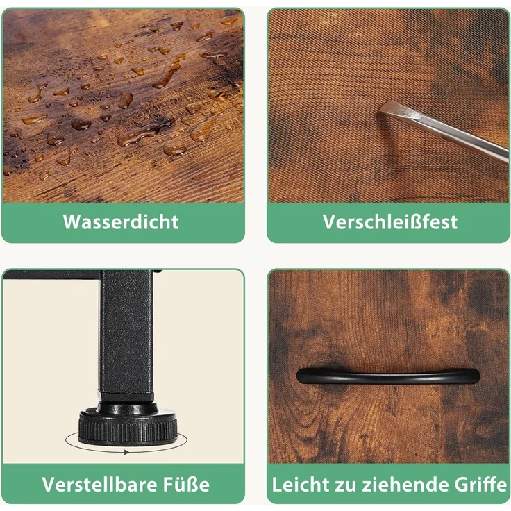 DUMOS Bürostuhl Ergonomisch Schreibtischstuhl Komfortarmlehnen Fußstütze Office Chair, Höhenverstellbarer Sitz mit Fußstütze – Bild 7