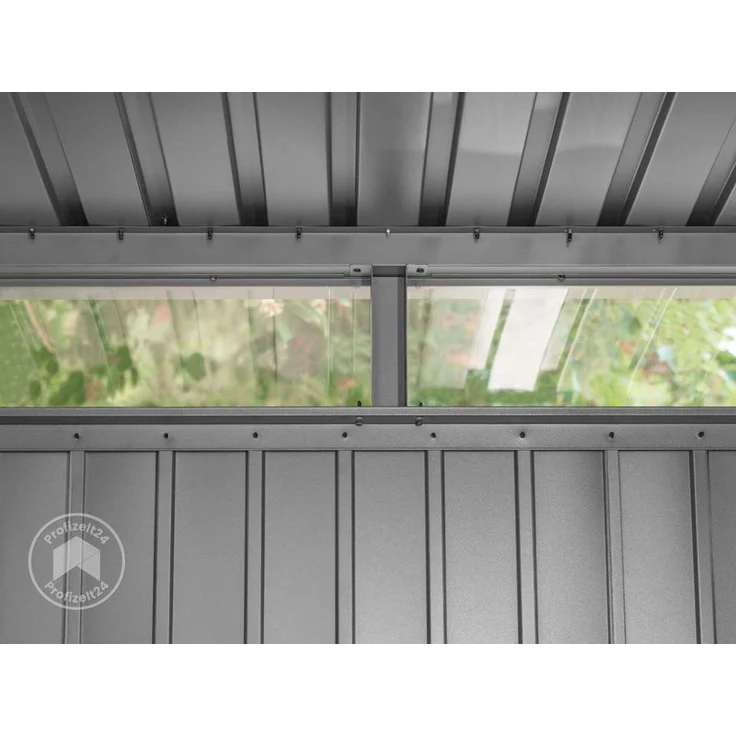 GFP Primeyard Gerätehaus Metall Gartenhaus 180x150x205 cm Geräteschuppen Flachdach anthrazit – Bild 6