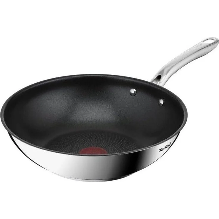 Tefal Wok Infinite 28 cm, Edelstahl 18/10, Edelstahl, 28 cm Ø, Induktion, Edelstahl Griff, Temperaturindikator – Bild 5