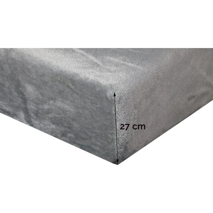 ZOLLNER Spannbettlaken, Mikrofaser, Gummizug: rundum, 90 x 200 cm, 100% Polyester, vom Hotelwäschespezialisten – Bild 2