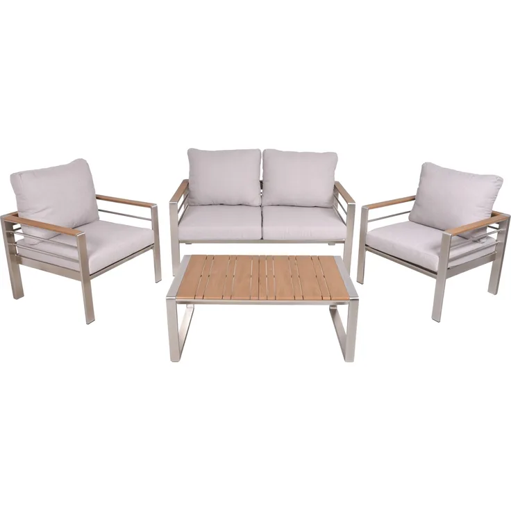 Garden Pleasure Lounge-Set FLORENCE, 4-tlg. Sofa Couch Garten Terrasse Lounge