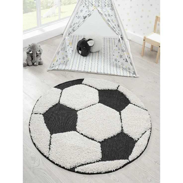 the carpet Teppich Lou, rund, Höhe: 20 mm, Kinderzimmer Teppich strapazierfähig und pflegleicht – Bild 4
