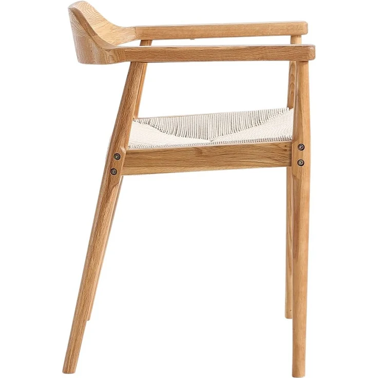 LIM HOME Esszimmerstuhl SW010 (Packung, 1 St), FSC®Eichenholzrahmen mit Sitzfläche aus Papierseil, einfache Montage – Bild 2