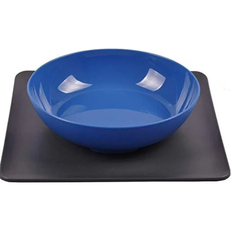Yummynator Futternapf Gr.M, TPE / ABS blau / grau, 24 x 24 x 0,4 cm
