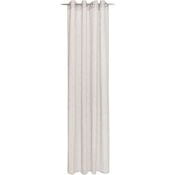 Gözze 'LINEA STRIPE' Ösenvorhang, 100% Polyester stein, 140x245 cm – Bild 1
