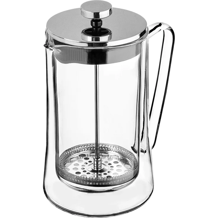 KADAX Kaffeebereiter 1 Liter, French Press aus Borosilikatglas und Edelstahl, Kaffeepresse, manuelle Kaffeemaschine, Teebereiter, große Kaffeekanne – Bild 2