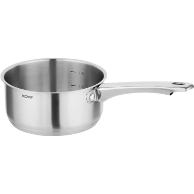Kopf Topf-Set Clara, Edelstahl, 10-teilig mit 4 Kochtöpfen, Bratpfanne, Schmorpfanne, Stielkasserolle und 3 Glasdeckeln, für alle Herdarten inkl. Induktion, spülmaschinengeeignet und backofenfest – Bild 18