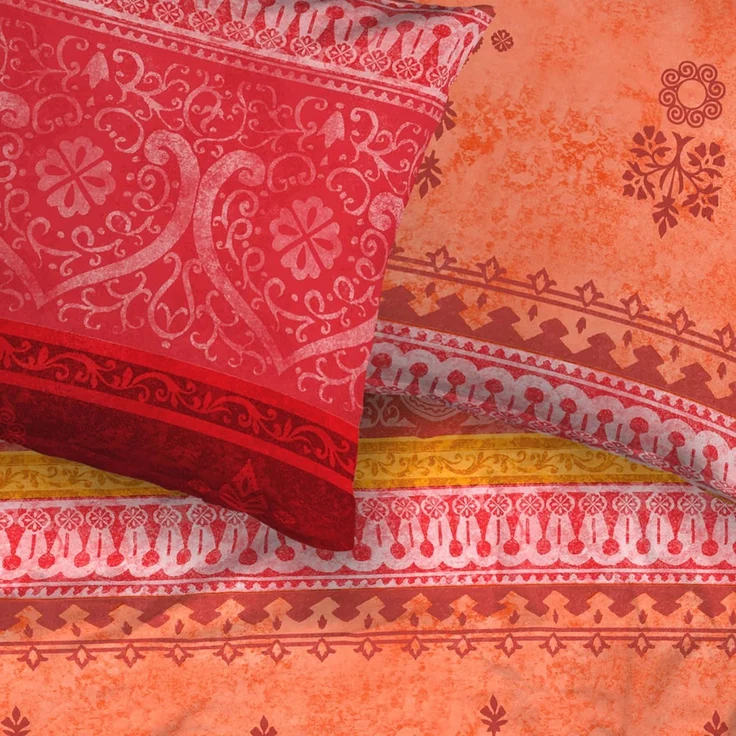 CASATEX Bettwäsche Indi, Satin, 2 teilig, romantisch, orientalisch, weich und gemütlich – Bild 6