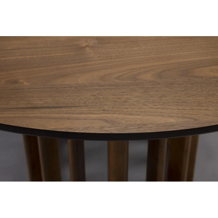 Esstisch BARLET Rund Ø 120 cm Walnussfurnierplatte von DutchBone – Bild 3