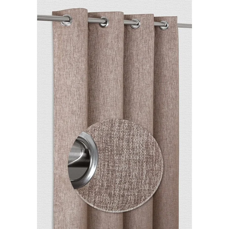 Beautex Vorhang Ösenvorhang, Gardine mit Ösen 140x245 cm, Ösenschal blickdicht (1 St), Ösen, blickdicht – Bild 1
