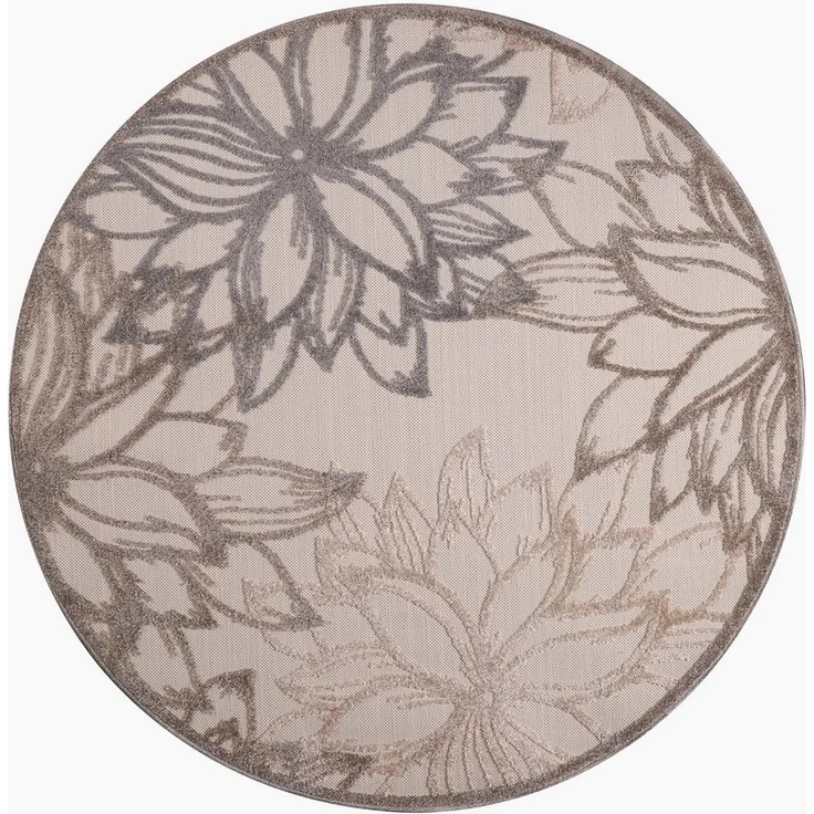 Sanat Teppich Floral 2 Outdoor, rund, Höhe: 6 mm, In- und Outdoor geeignet, florales Design, Balkon, Terasse – Bild 5