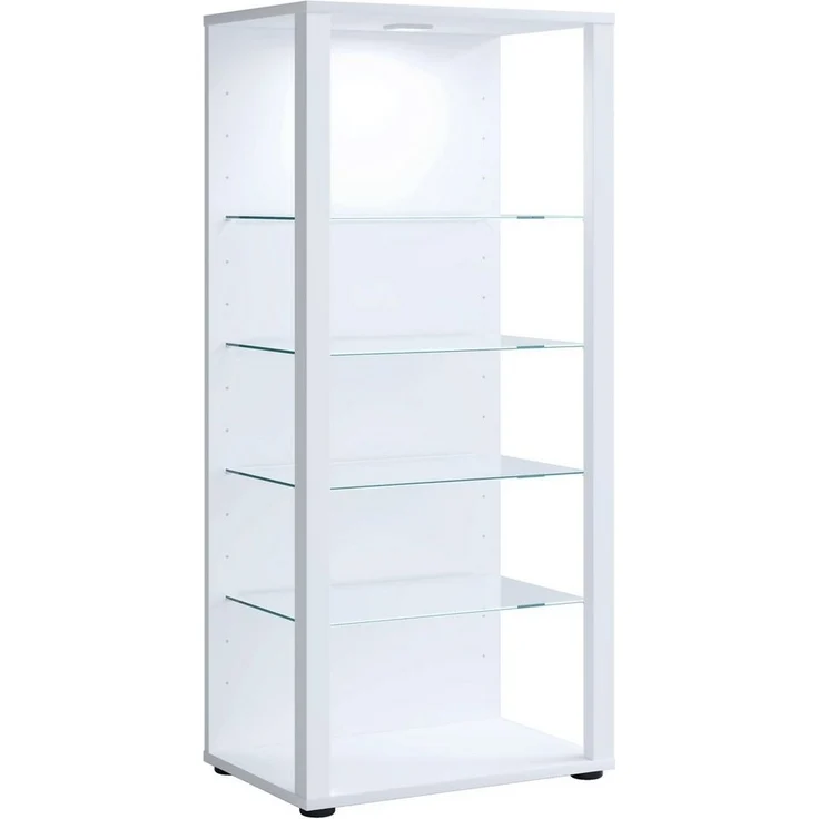 VCM Standvitrine Glasol 917667 Weiß H. 115 x B. 52 x T. 35 cm – Bild 3