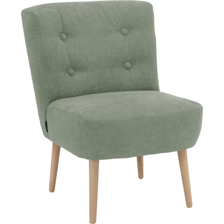 Sessel Kamle Bezug Flachgewebe Buche natur / hellgrün 21643