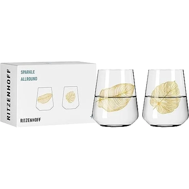 Ritzenhoff Gläser-Set Sparkle Allround 2er Set H23 #3 #4, Kristallglas, 19,6 x 9,8 x 13,4 cm