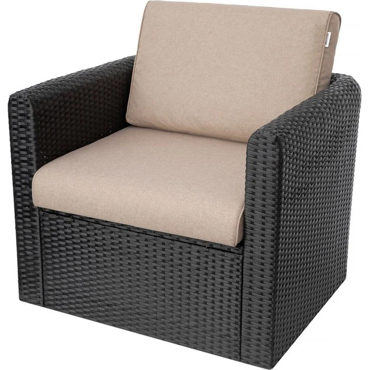 Hobbygarden Sitzkissen und Rückenlehne für Rattanmöbel – 2-teilig (Sitz + Rückenlehne), 50x50, 60x60, 70x70 cm – wasserabweisend, Anti-Rutsch, Indoor & Outdoor – Bild 4