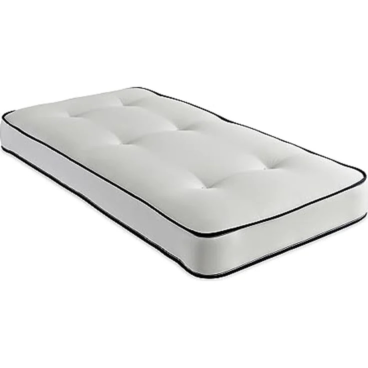 eXtreme comfort ltd Damask Essentials Double Life kleine Einzelbettmatratze (75x190 cm), doppelseitig getuftete Federkernfederung, schaumfreie Komfortfüllung, leicht zu reinigender Damastbezug – Bild 8