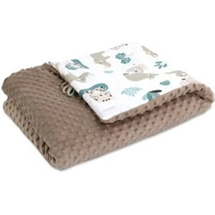 Wohndecke Kinderwagendecke Baby Winter mit Minky 75x100 cm - Kinderdecke, Totsy Baby – Bild 6