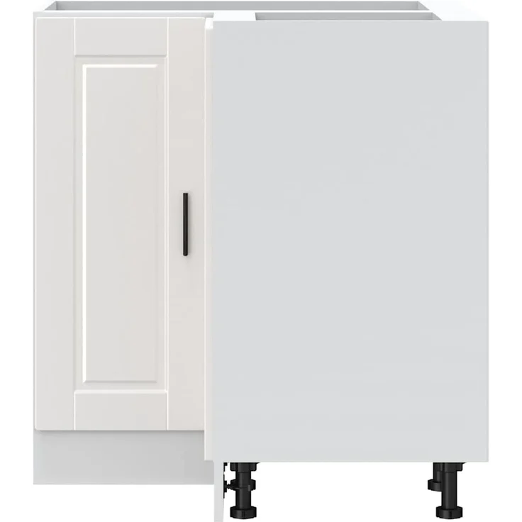 vidaXL Küchen-Eckunterschrank Porto Hochglanz-Weiß Holzwerkstoff 853989 – Bild 2