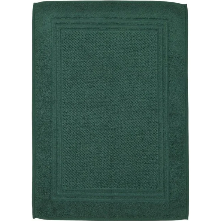 ROSS Duschmatte Unifond, Höhe 1 mm, fußbodenheizungsgeeignet, strapazierfähig, Baumwolle, rechteckig, Uni mit Bordüre, Badezimmerteppich, waschbar – Bild 4