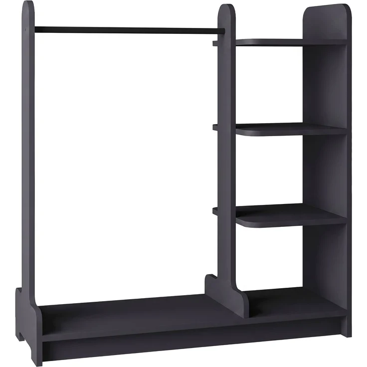 VCM Kleiderregal Lempu 922170 Anthrazit H. 110 x B. 106 x T. 35 cm – Bild 2