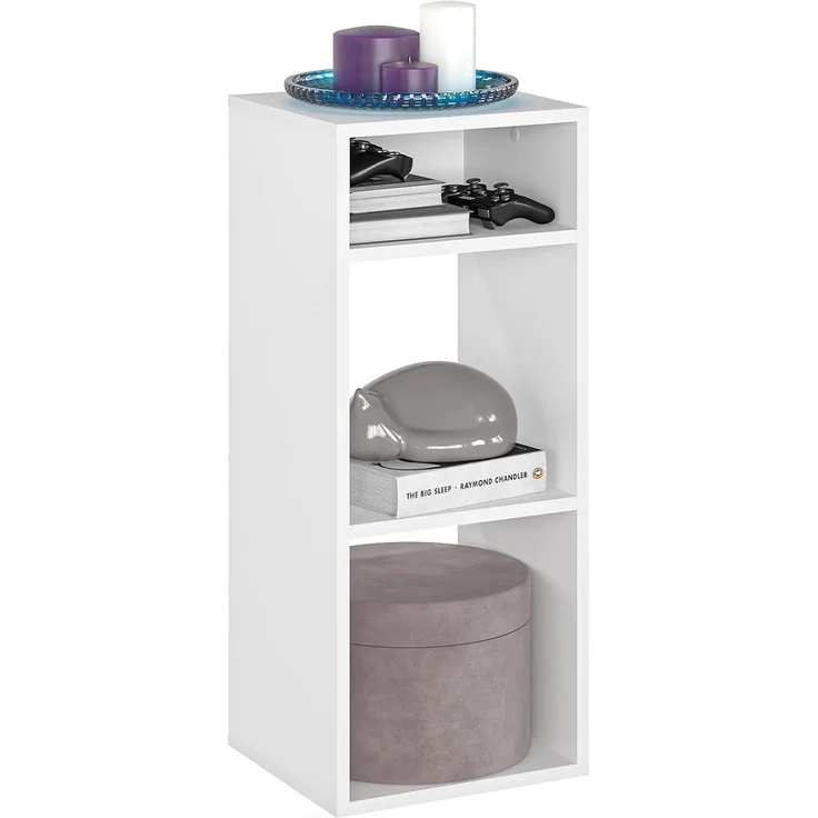 KOMTO Bücherregal RIM2 Regal Klein Standregal Würfelregal Büroregal, Bücherschrank für Kinderzimmer Regal Wohnzimmer 33,8 х 30,7 х 80,4 cm – Bild 1