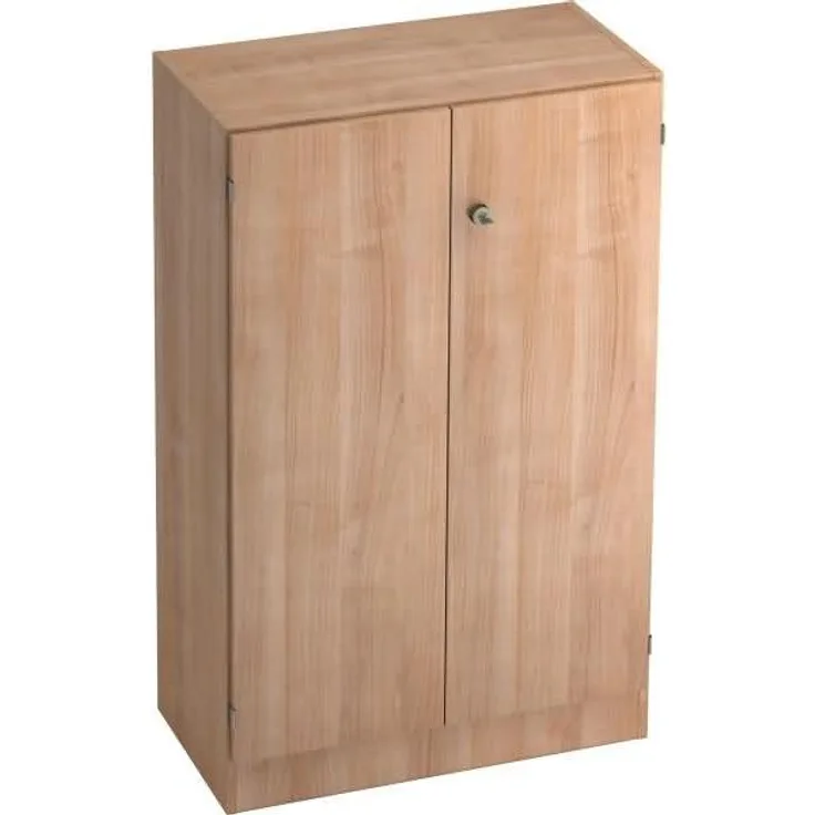 Schrank 3 Ordnerhöhen mit Sockel SG Nussbaum / Nussbaum