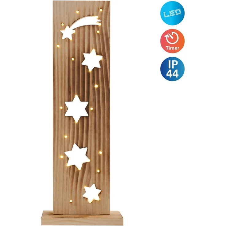 Weihnachtsbeleuchtung Draußen LED Weihnachtsdeko Außen Holz mit Timer 5304027 – Bild 6