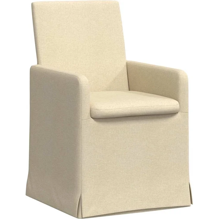 vidaXL Esszimmerstühle 2 pcs Creme 57 x 67 x 95 cm Stoff 42017910 – Bild 1