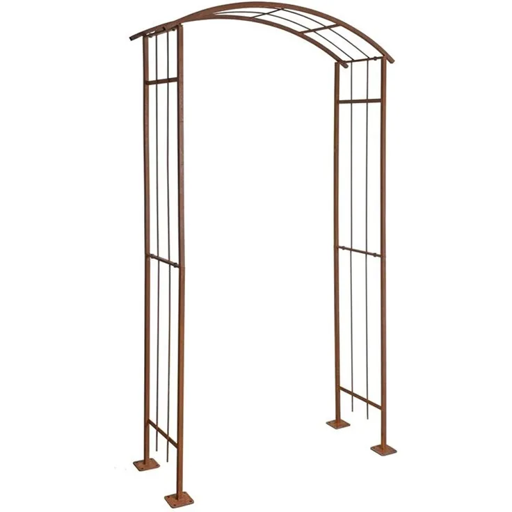 Rosenspalier Rosenbogen Torbogen 120 cm Rankhilfe Rost Metall Kletterhilfe Bogen