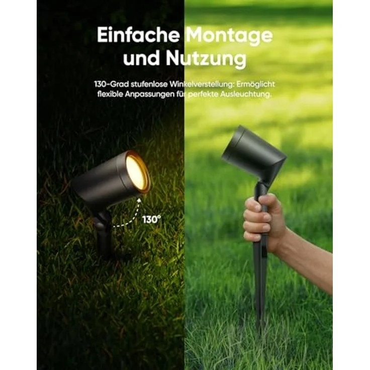 Eufy Outdoor Spot Light E10 (2 pack) Strahler Oberflächenbeleuchtung Nicht austauschbare(s) Leuchtmittel LED – Bild 6