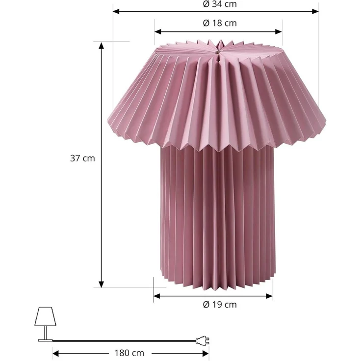 Lindby Tischleuchte Magali, IP20, 1 x 10 W LED – Bild 5