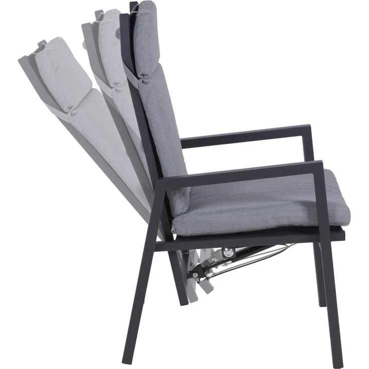 Garden Pleasure Stuhl SINTRA, verstellbar Schwarz Stuhl Stühle Gartenstühle – Bild 7