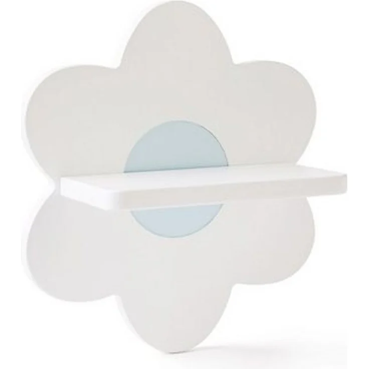 Kids Concept Wandregal Regalbrett Blume weiss 30 x 27 x 12 cm aus Holz - Motiv für Kinder – Bild 4
