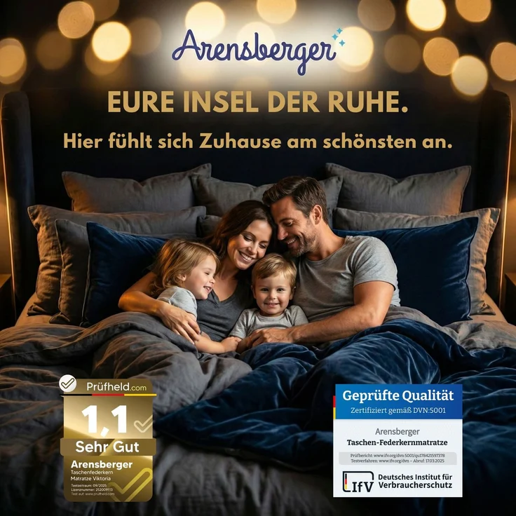 VIKTORIA Taschen Federkernmatratze 120x200 cm - Integrierter Topper; 25cm Höhe; H4, H3, H2 Misch-Härtegrad; 7 Zonen Matratze - Taschenfederkernmatratze mit hoher Punktelastizität – Bild 8