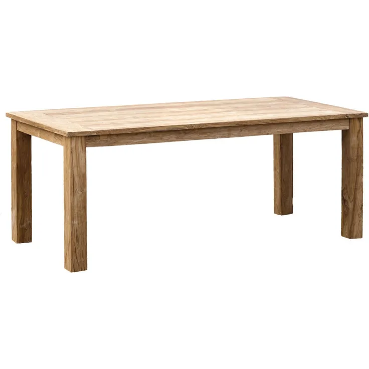 Inko Teakholz-Tisch Abacus recyceltes Teak Gartentisch Holztisch 120x80 cm