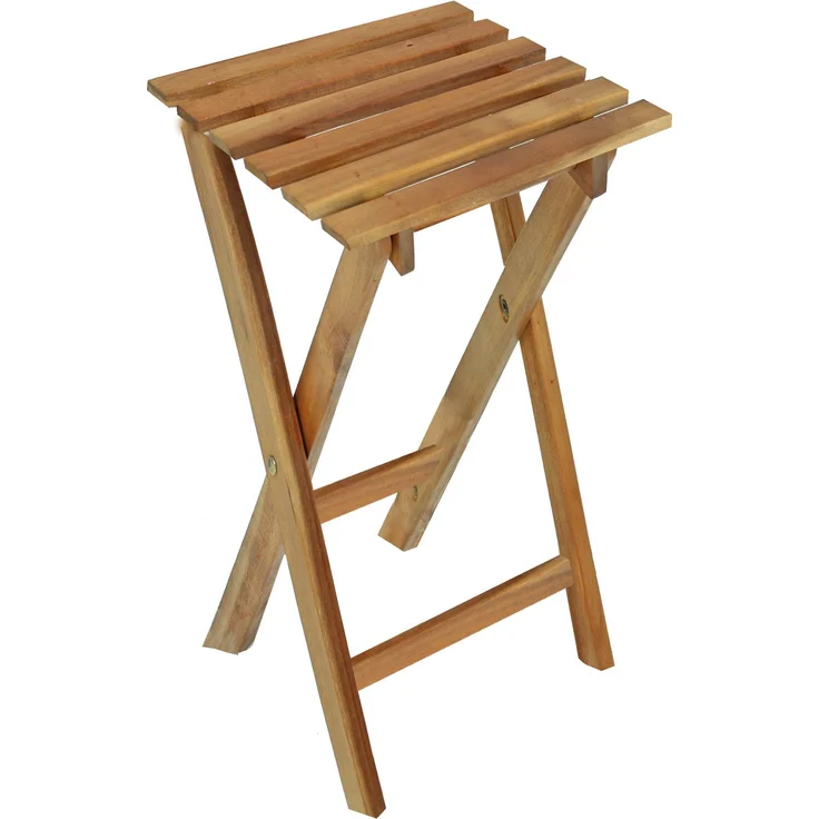 Hocker CAIRO 2er Set - Eukalyptus Natur 62x27x29cm | Sitzhocker Beistelltisch Pflanzenständer – Bild 5